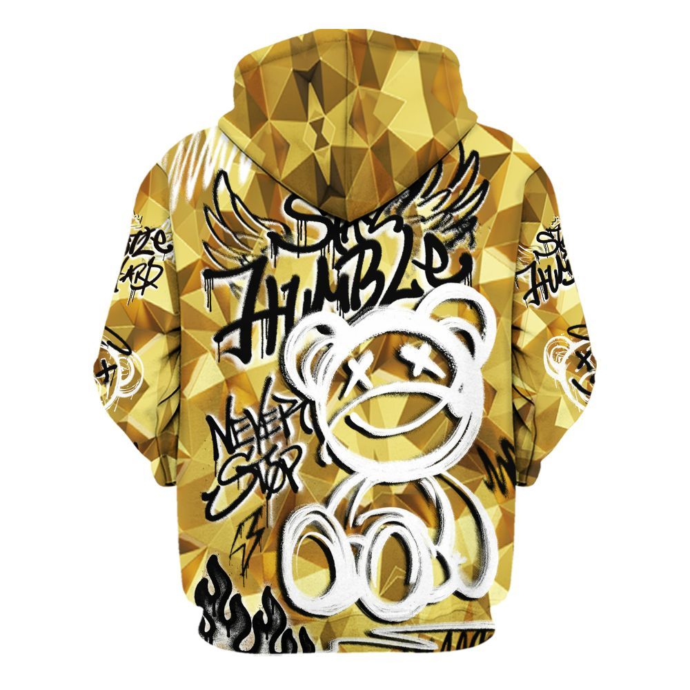 Hoodie To Match NET Gold 4s - Humble Drip Streetwear Graffity All Over Print