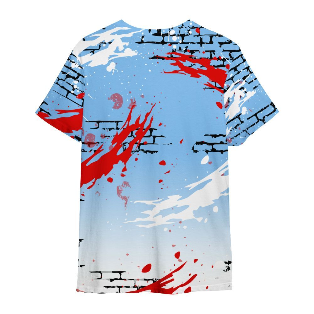 Shirt To Match University Blue 5s - Values Of Loyalty Drip All Over Print