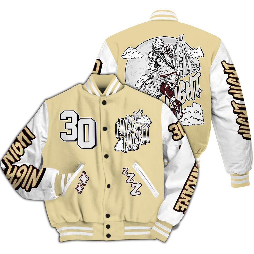 Varsity Jacket To Match Women Phantom 12s - Seeya Skeleton All Over Print