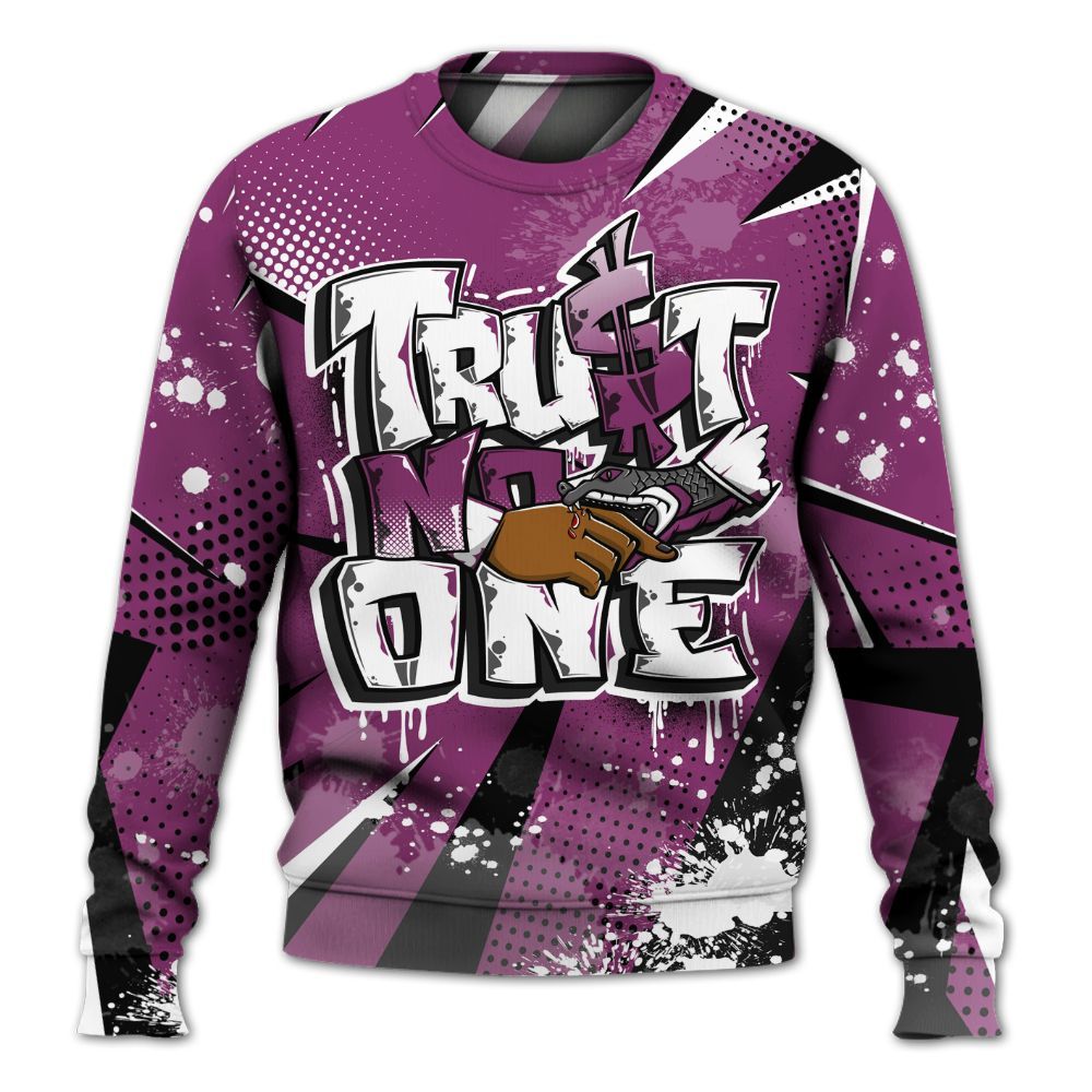 Sweatshirt To Match Air Max Sunder Gore Tex Bold Berry - Poly Trust No One Dripping All Over Print