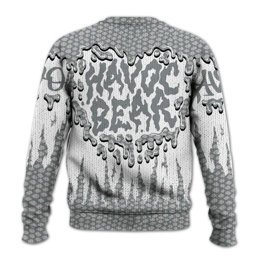 Knitted Sweater To Match Low CNY Year Of The Snake 11s - Havok Bear Dripping