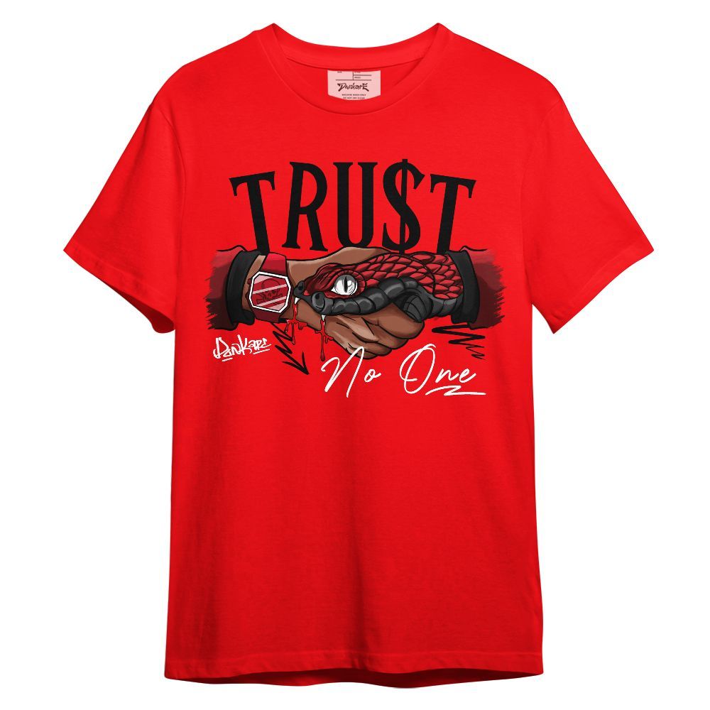 Shirt To Match Bred Velvet 11s - Snake Trust No One Graphic Unisex Shirt