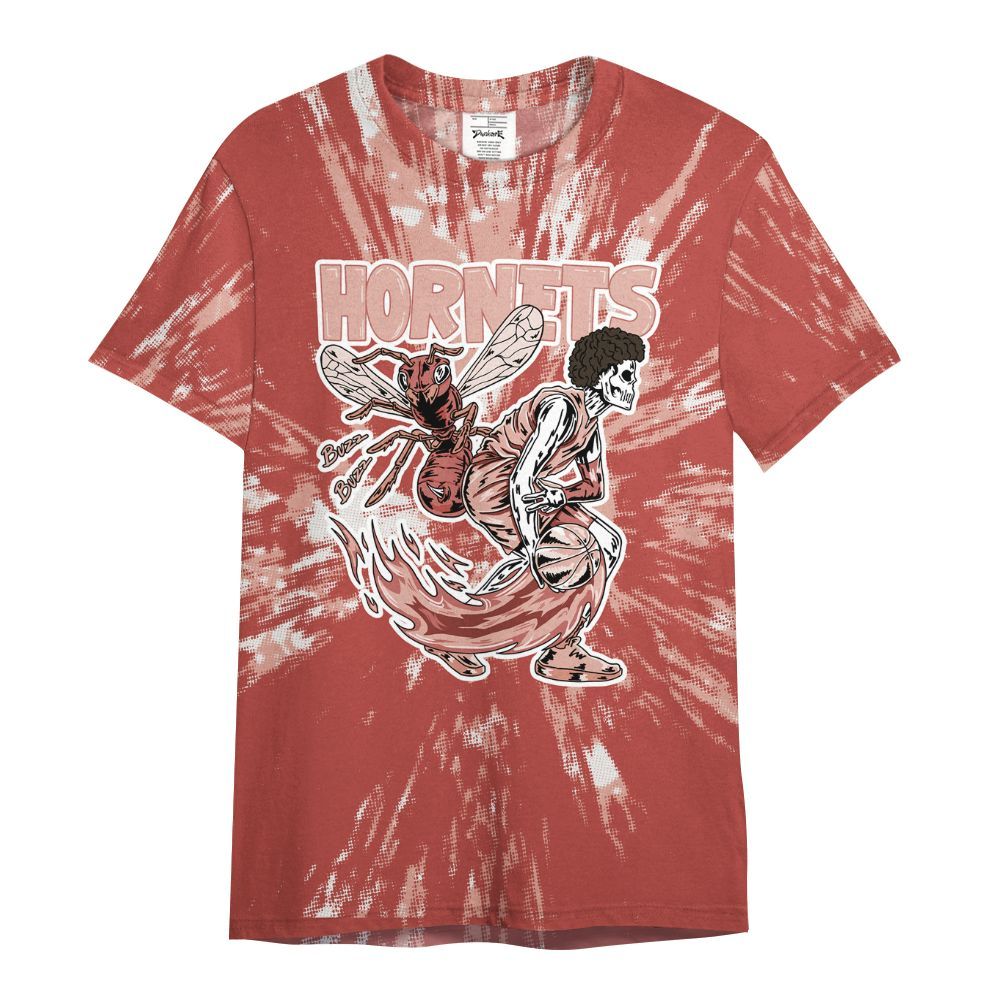 Shirt To Match Dune Red 13s - Hornets Skeleton Luxury All Over Print