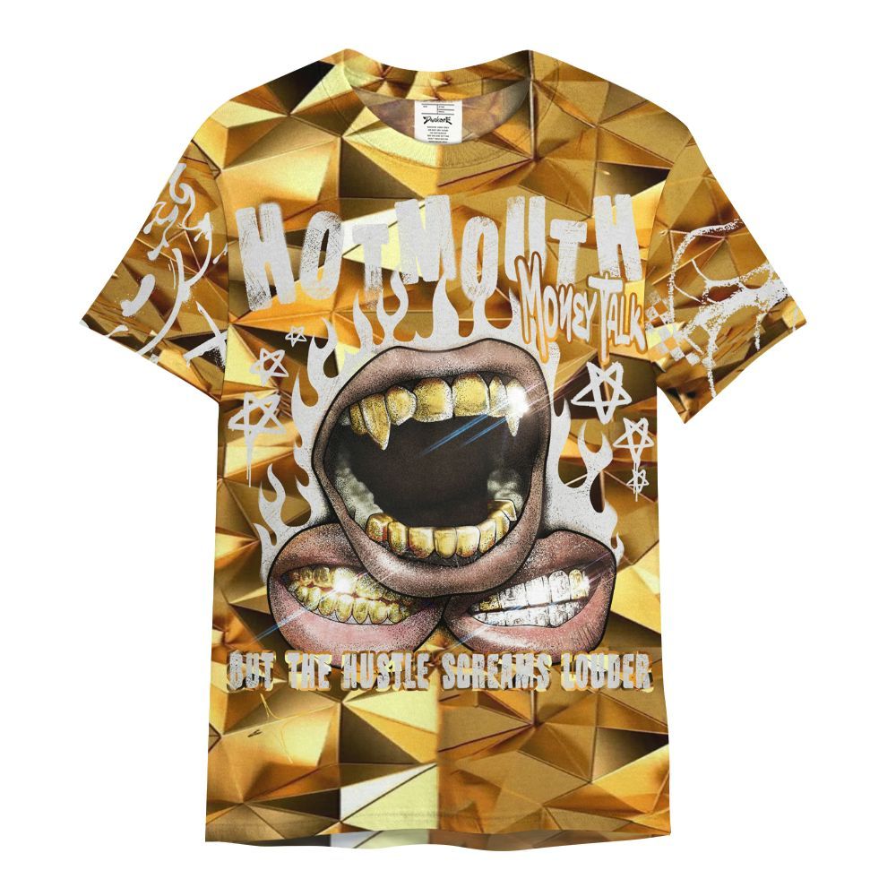 Shirt To Match NET Gold 4s - Mouth Burning Street Style All Over Print