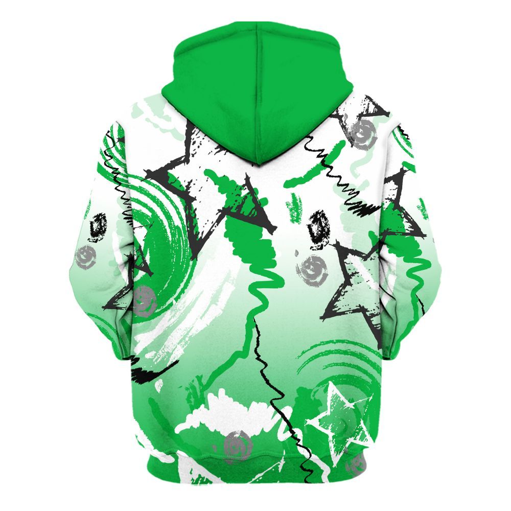 Hoodie To Match Lucky Green 5s - Grind Shine Later Drip All Over Print
