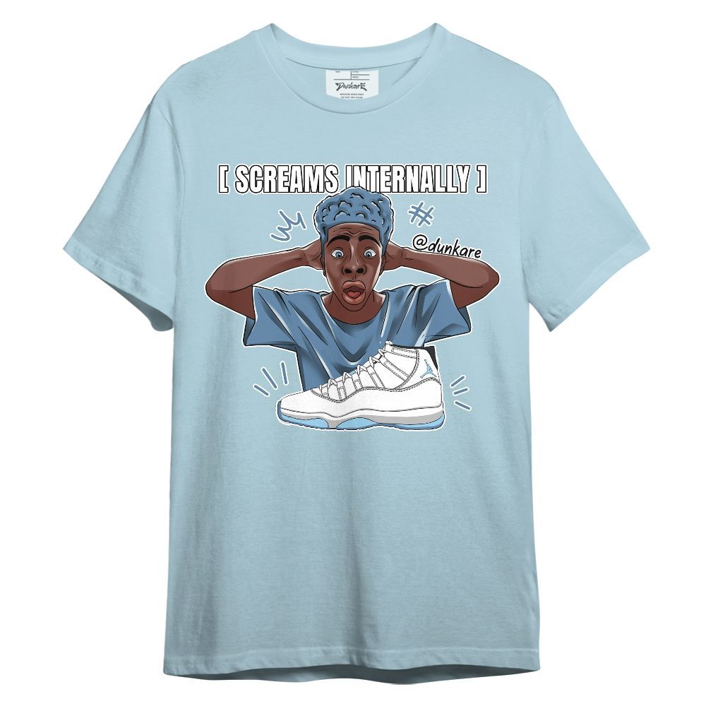 Shirt To Match Legend Blue 11s - Scream Internally Graphic