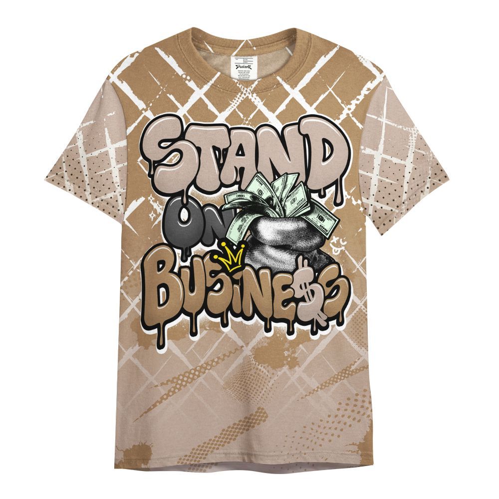 Shirt To Match Kobe 4 Gold Medal - Halftone Stand Business Dripping All Over Print