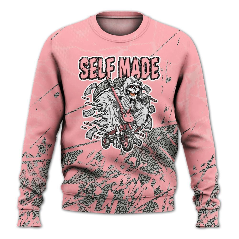 Sweatshirt To Match Retro Wings 3s - Self Make Skeleton Profound All Over Print
