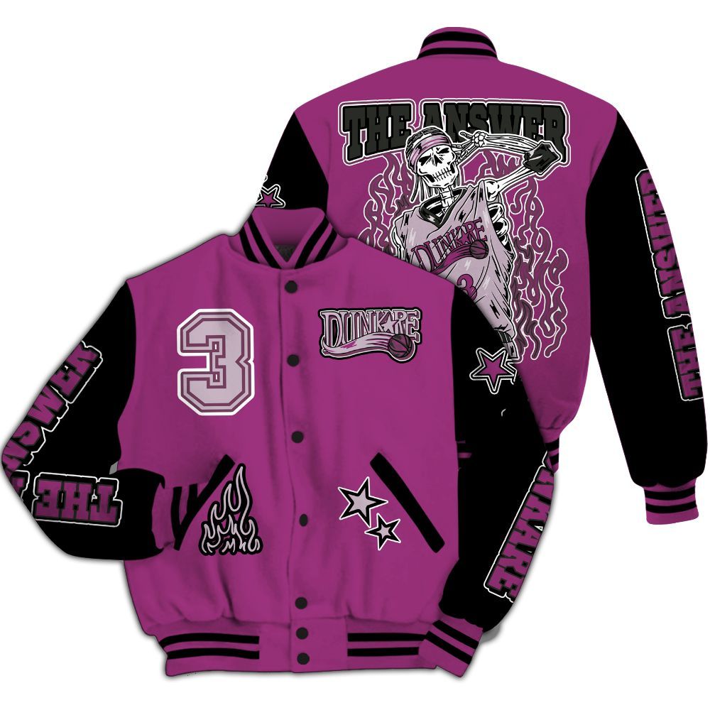 Varsity Jacket To Match Air Max Sunder Gore Tex Bold Berry - Allen Answer Skeleton All Over Print