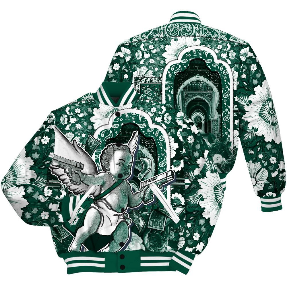 Varsity Jacket To Match Oxidized Green 4s - Angel Money Bag All Over Print