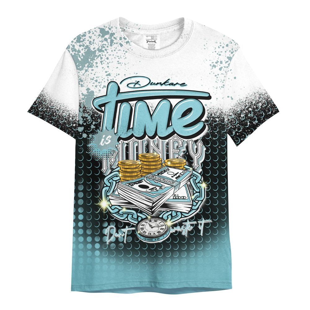 Shirt To Match Low Legend Blue 11s - Halftone Time Is Money All Over Print