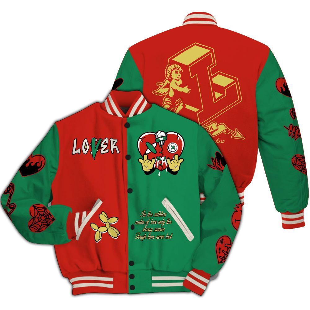 Varsity Jacket To Match Retro El Vuelo 3s - Loser Lover Heartbreak All Over Print