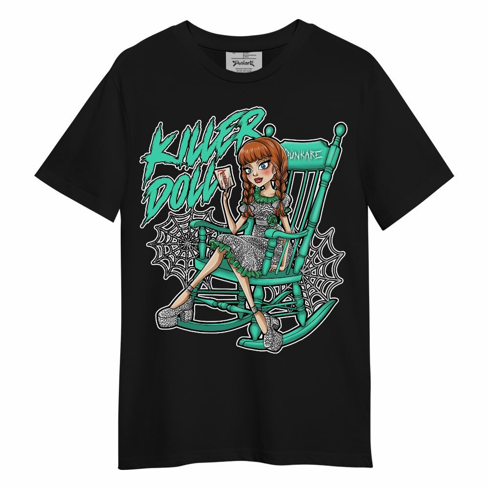 Shirt To Match Black Green Glow 3s - Killer Doll-A Halloween Unisex Shirt