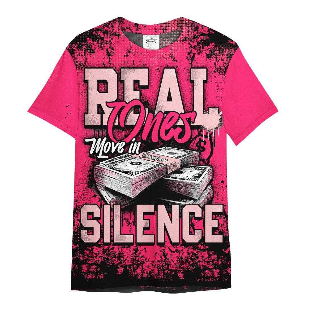 Shirt To Match A'One Hyper Pink Shirt, Move In Silence Money Street Retro All Over Print