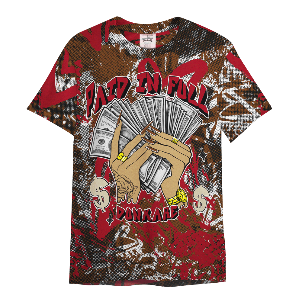Shirt To Match Archaeo Brown 5s - Paid In Full Unique Heart Grunge Shirt Unisex