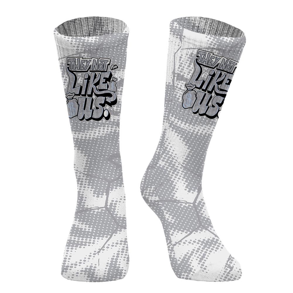 Sock To Match Low OG Wolf Grey 1s - Dislike Us Graphic Crack