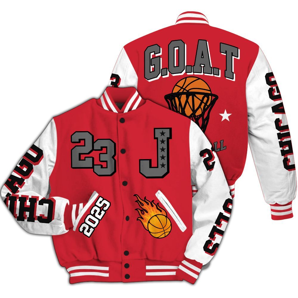 Varsity Jacket To Match Bunny 2025 8s - Chicago 23 Basketball All Over Print