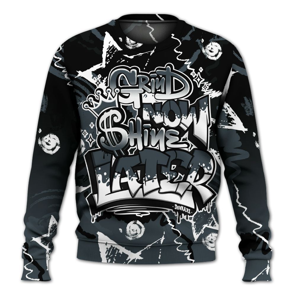 Sweatshirt To Match Air Max Sunder Gore Tex Black - Grind Shine Later Drip All Over Print