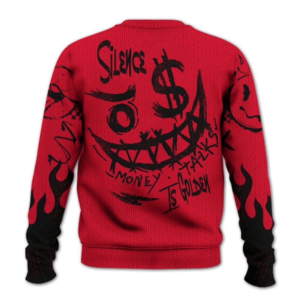 Knitted Sweater To Match Air Max Sunder Gore Tex Fire Red - Mouth Burning Street Style