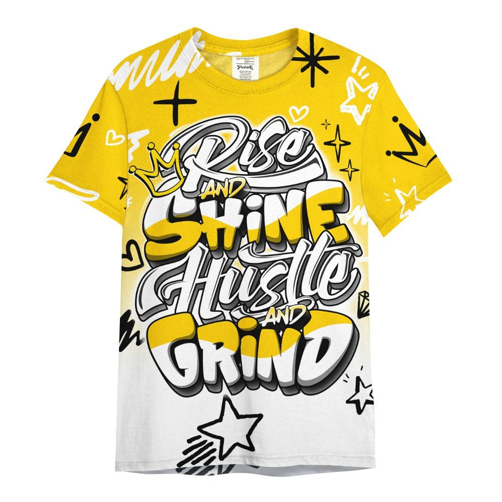 Shirt To Match Corteiz Air Max 95 Tour Yellow - Rise Shine Hustle Grind All Over Print