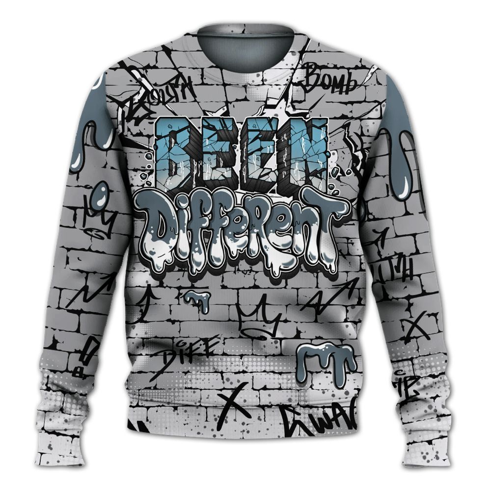 Sweatshirt To Match Retro Light Graphite Wolf Grey 5s - Been Different All Over Print