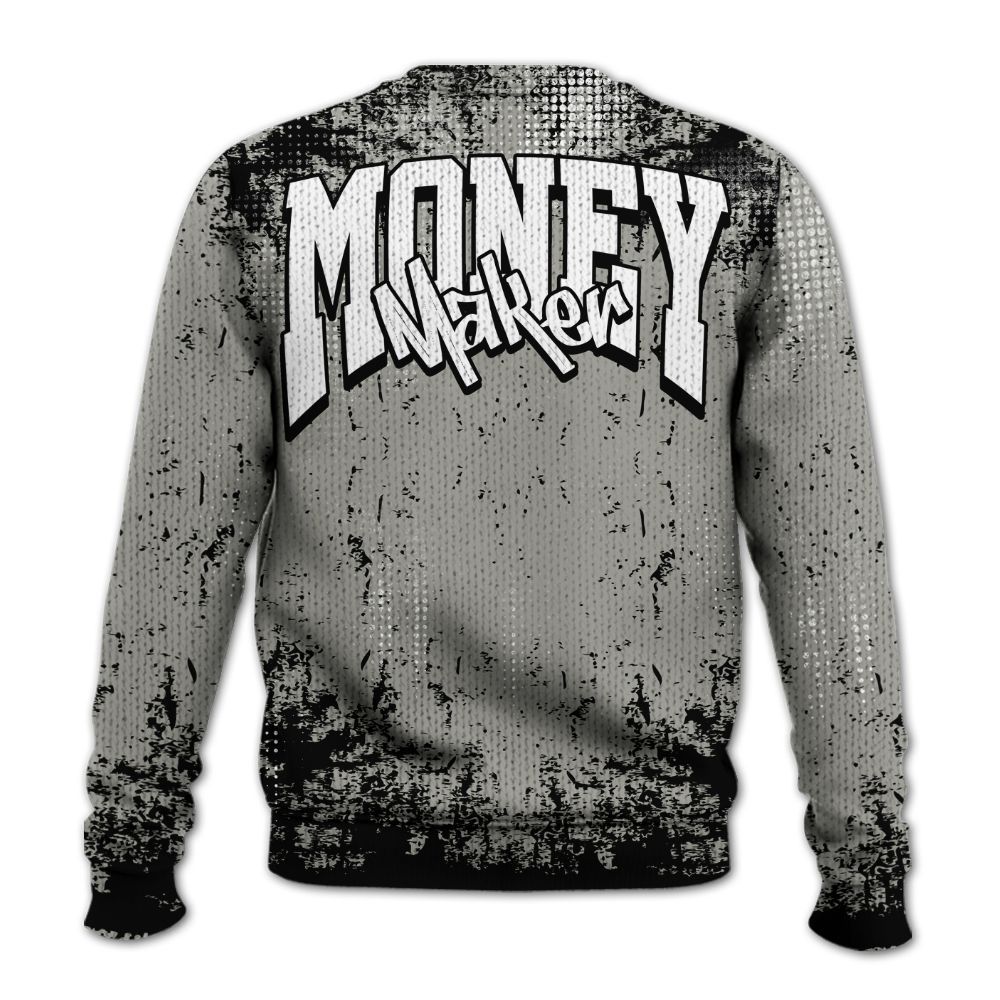 Knitted Sweater To Match High Satin Shadow 1s - Move In Silence Money Street Retro