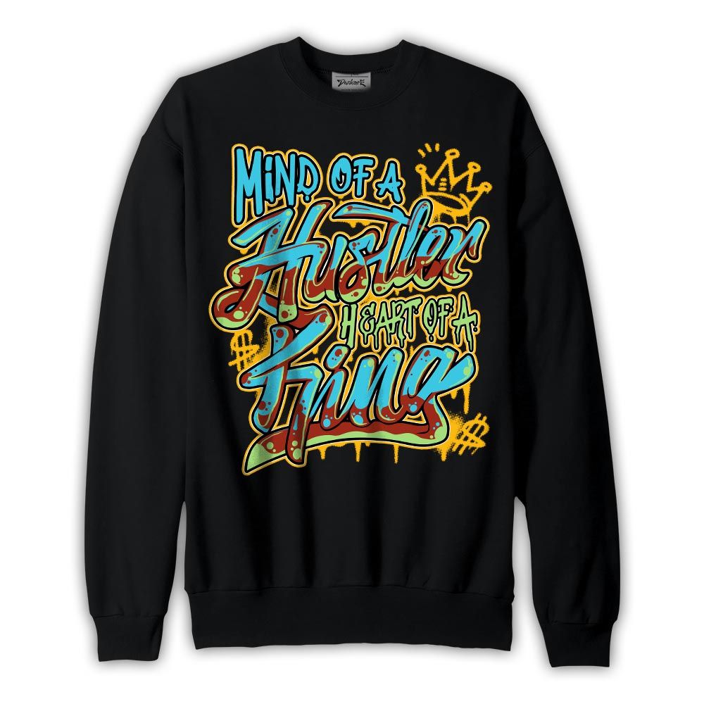 Sweatshirt To match SB Dunk Di'Orr Greenwood Sweatshirt - Mind Of Hustlers Heart King Graphic Graphic