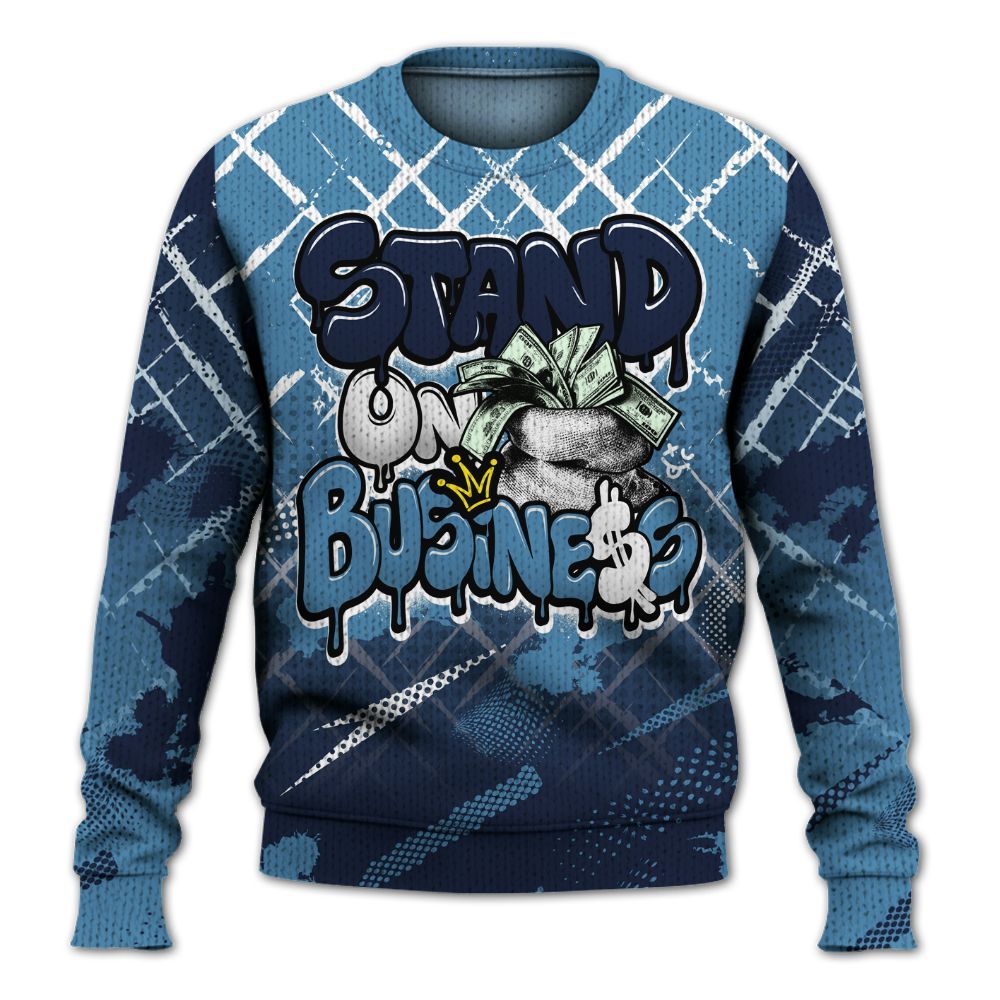 Knitted Sweater To Match Air Force 1 Stash - Halftone Stand Business Dripping