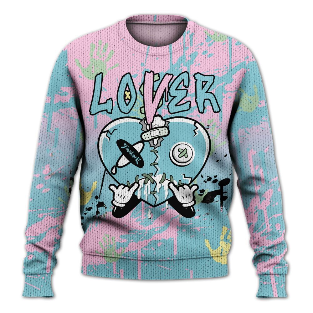 Knitted Sweater To Match SB Dunk Low Visty - Loser Lover Drip Heart
