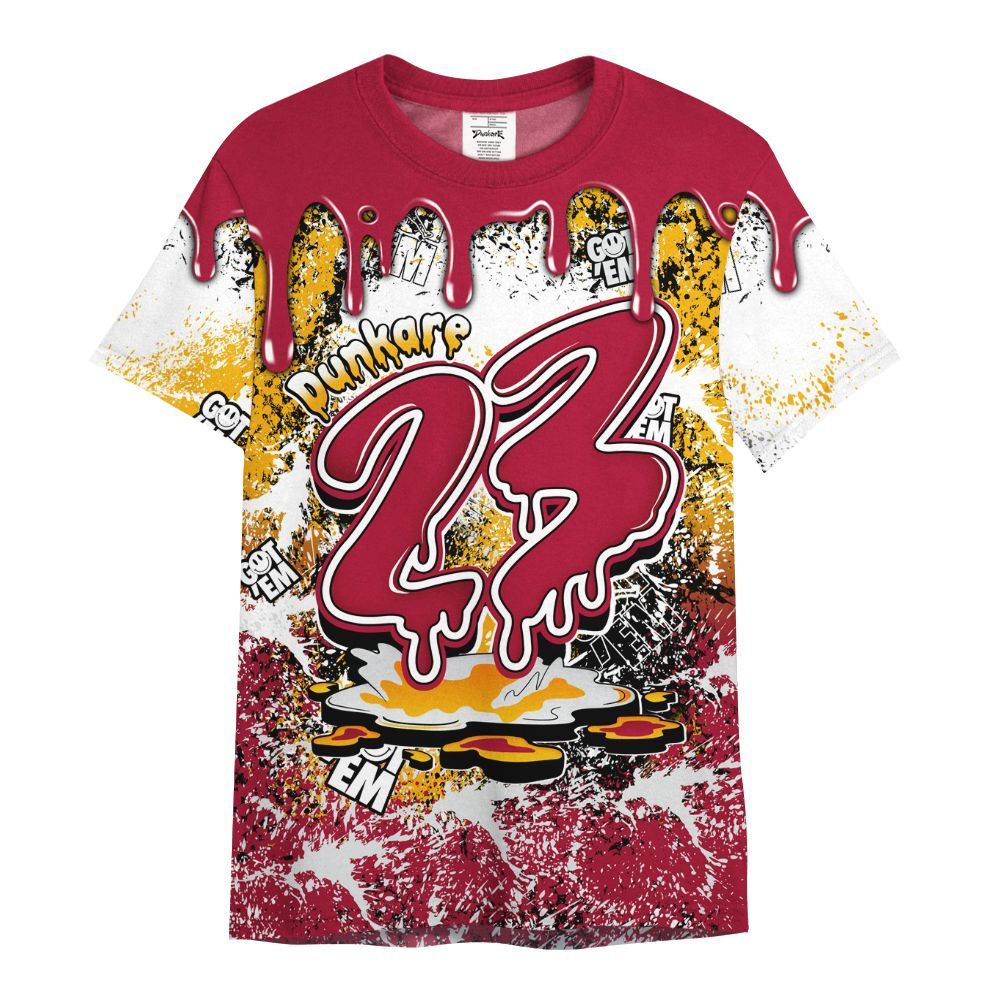 Shirt To Match Cardinal 7s - Dripping 23 Drip All Over Print
