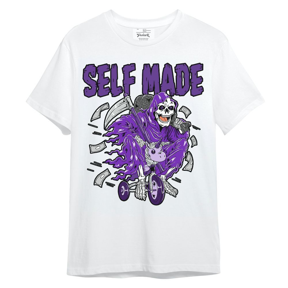 Shirt To Match Retro Dark Iris 3s - Self Make Skeleton Unisex Shirt