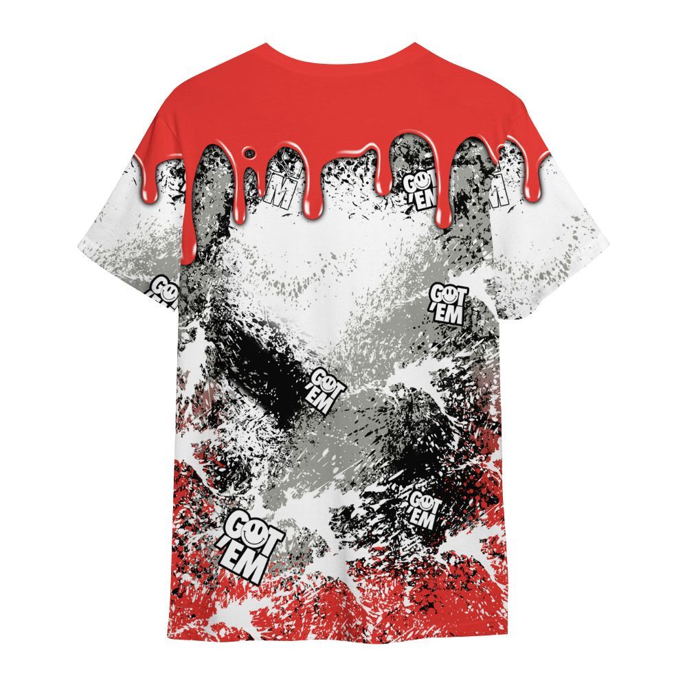 Shirt To Match Vomero 5 Bright Crimson - Dripping 23 Drip All Over Print
