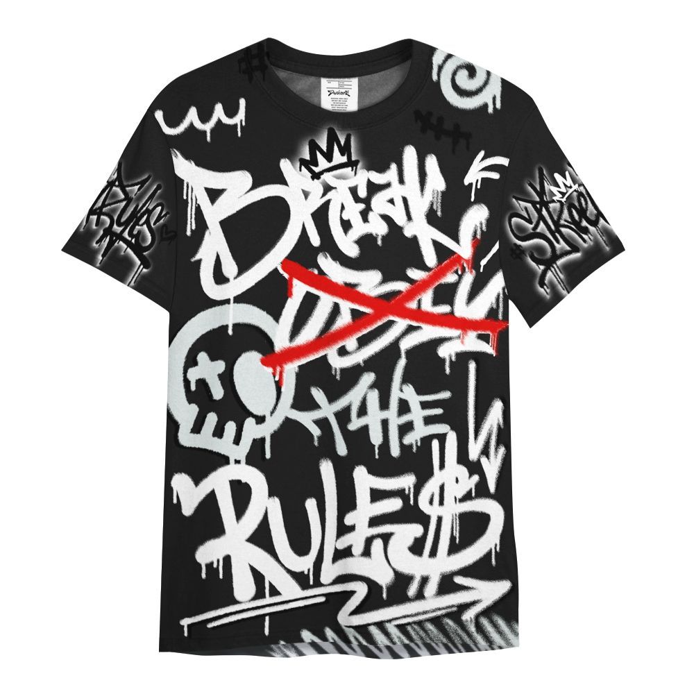Shirt To Match White Thunder 4s - Break Rules Streetwear All Over Print