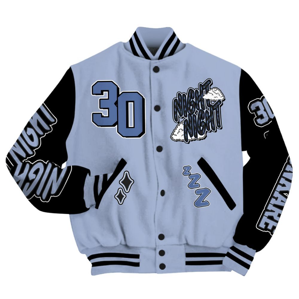 Varsity Jacket To Match Black Metallic 5s - Seeya Skeleton All Over Print