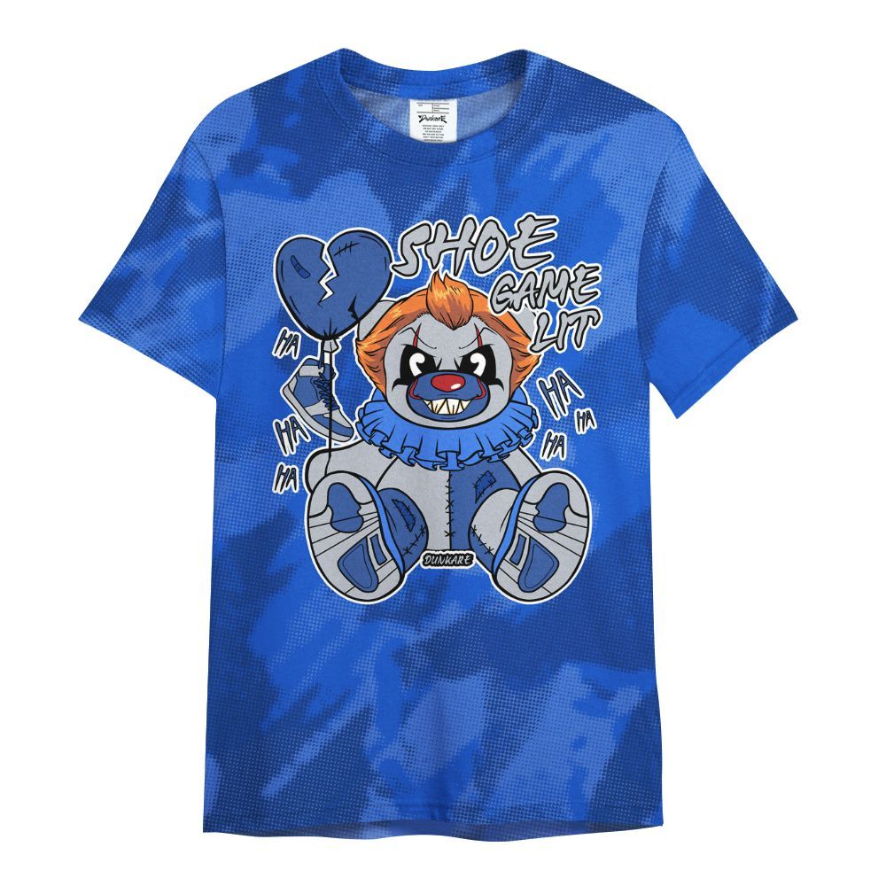 Shirt To Match Air Foamposite One Royal - Shoe Game Bear Abstract Halftone All Over Print