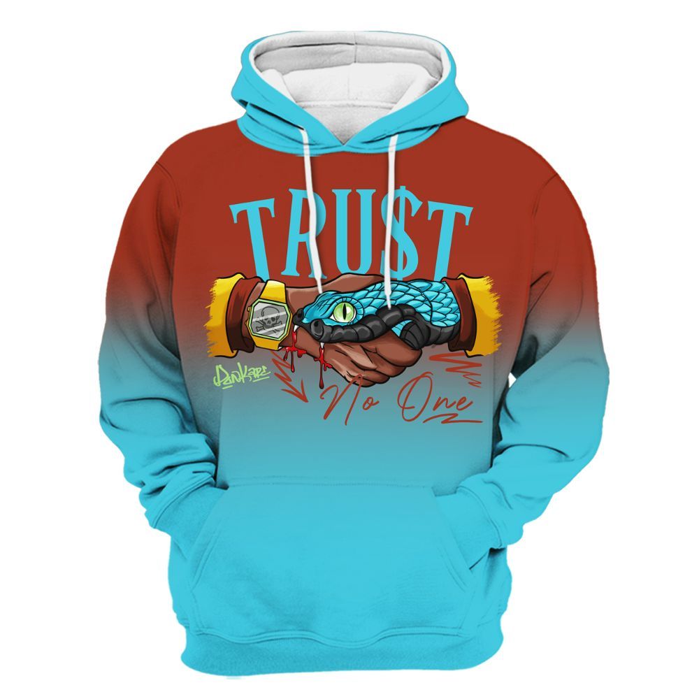 Hoodie To Match SB Dunk Di'Orr Greenwood - Snake Trust No One Drip All Over Print