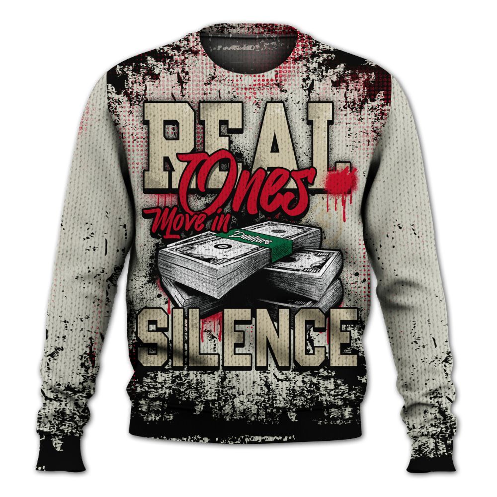 Knitted Sweater To Match El Grito 5s - Move In Silence Money Street Retro