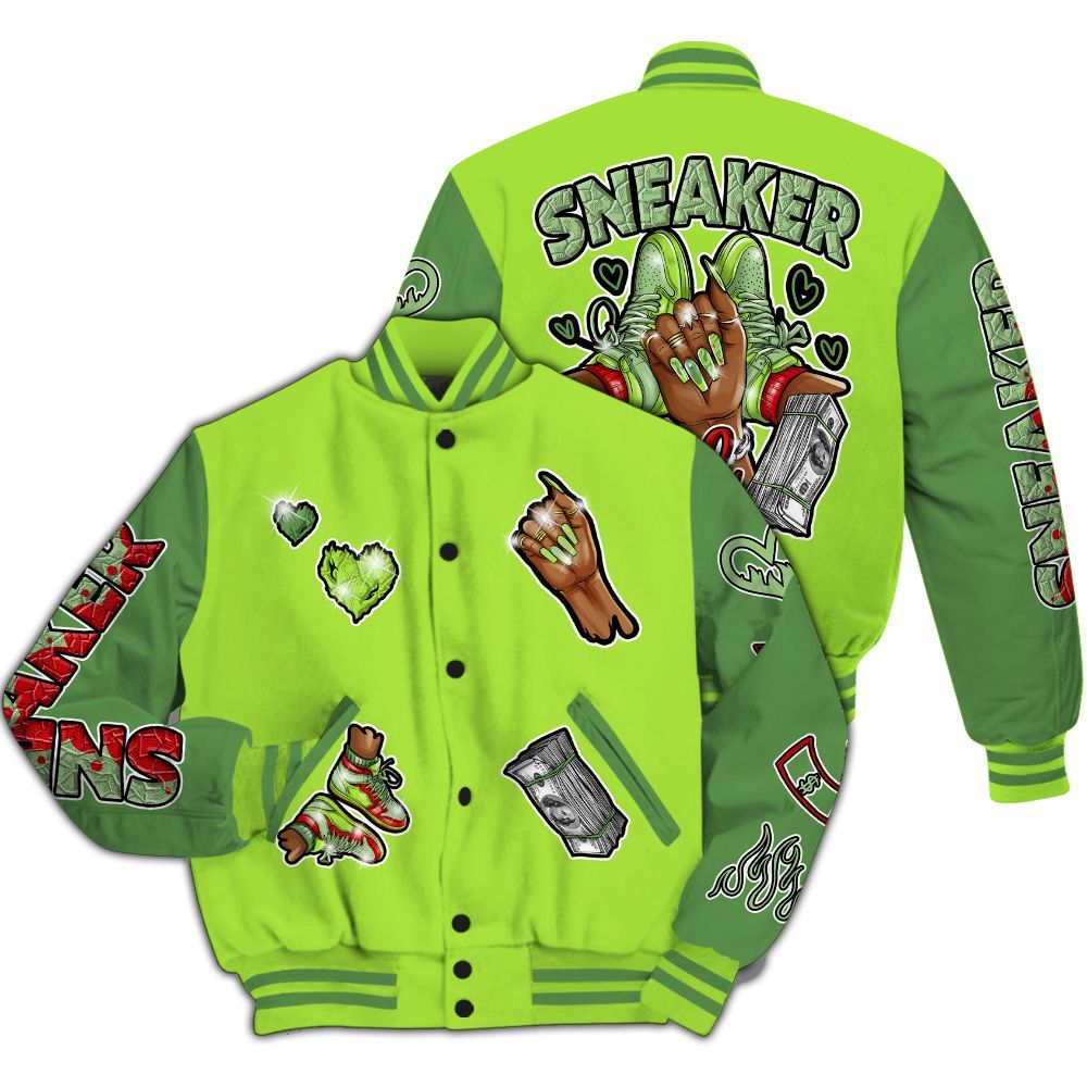 Varsity Jacket To Match Kobe 6 SE Grinch - Sneakerz Girlz All Over Print