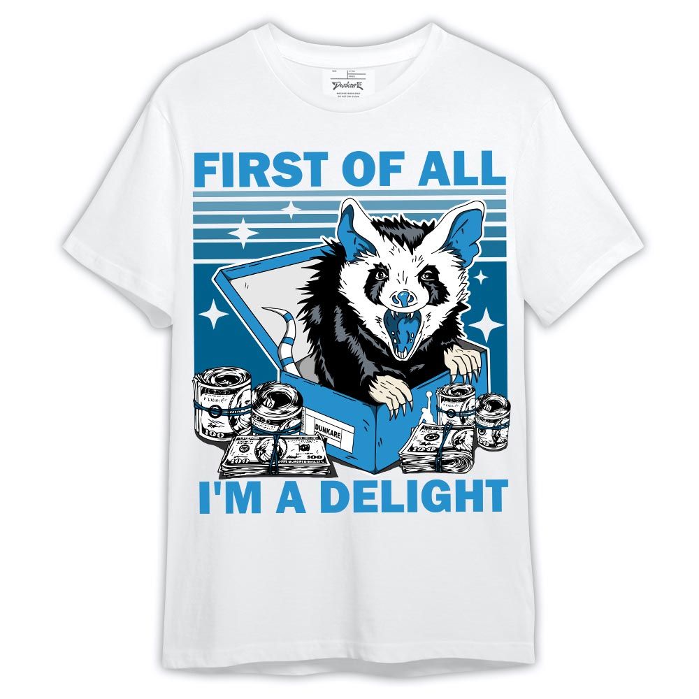 Shirt To Match Powder Blue 9s - Opossum I'm A Delight Shirt Outfit