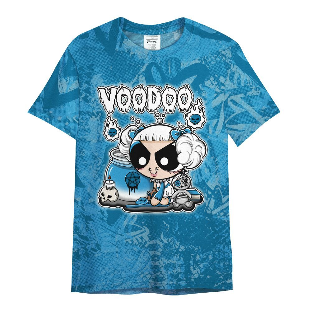 Shirt To Match Powder Blue 9s - Voodooz Heart Grunge All Over Print