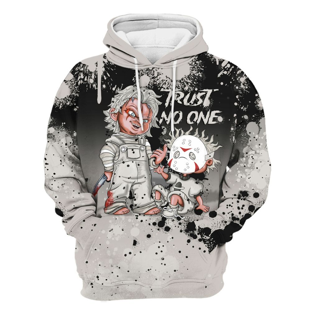 Hoodie To Match The Classic 40s - Trust No One Scary All Over Print