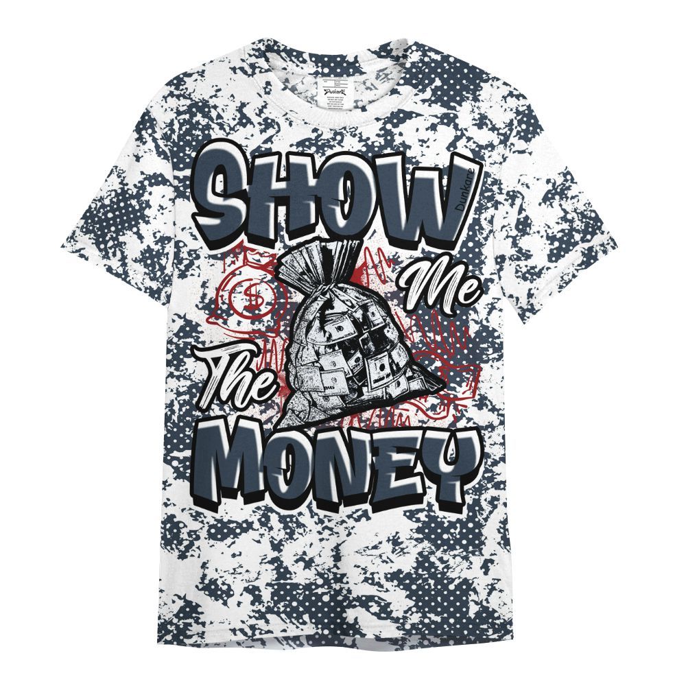 Shirt To Match Navy Blue 2024 6s - Show Me The Money Retro All Over Print