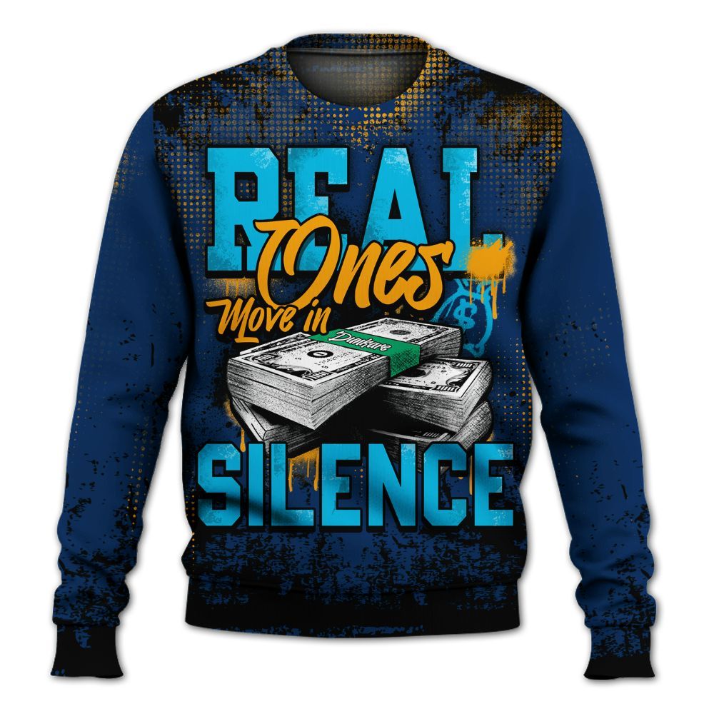 Sweatshirt To Match Dunk Low GS Electric Algae - Move In Silence Money Street Retro All Over Print