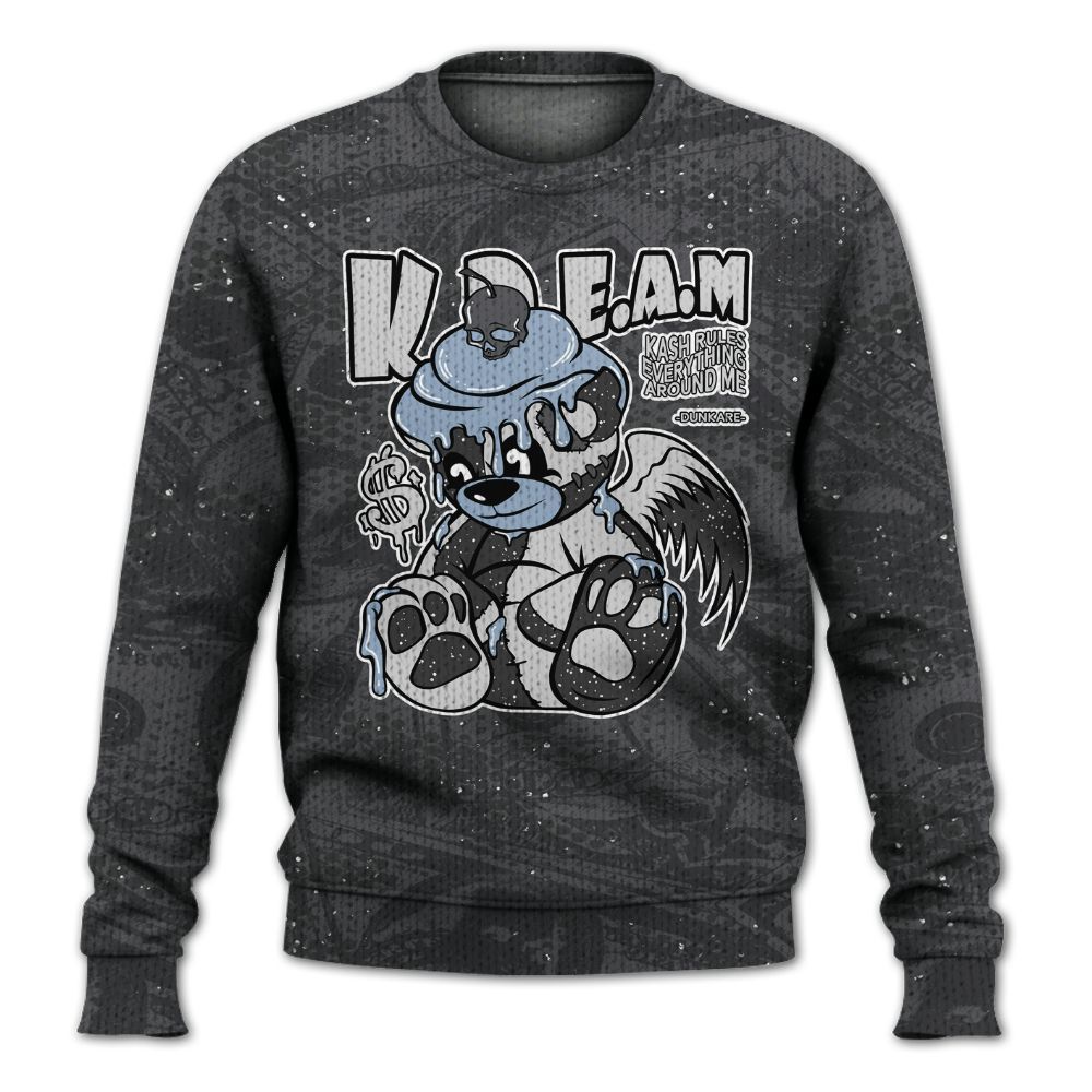 Knitted Sweater To Match Reverse Black White 6s - Loot Bear