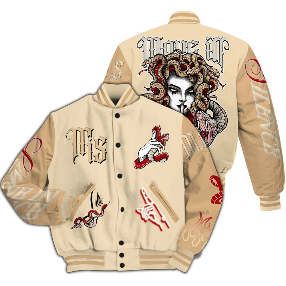 Varsity Jacket To Match Dunk Low Strawberry Waffle - Girl Move In Silence All Over Print