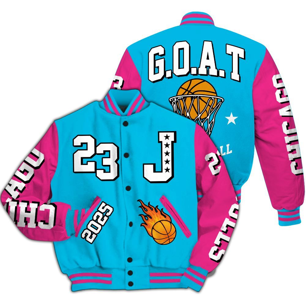 Varsity Jacket To Match Tokyo Nights Stewie 3s - Chicago 23 Basketball All Over Print