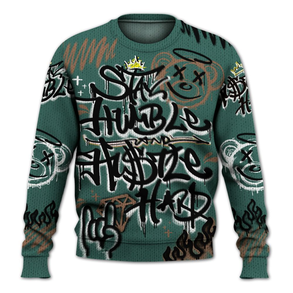Knitted Sweater To Match Low OG Oxidized Green 1s - Humble Drip Streetwear Graffity