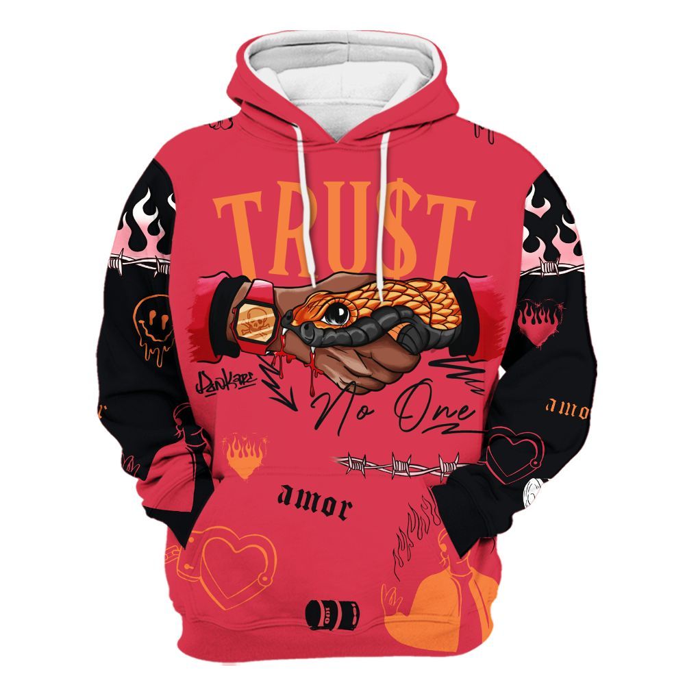 Hoodie To Match Air Max Portal Bright Ceramic - Snake Trust No One All Over Print