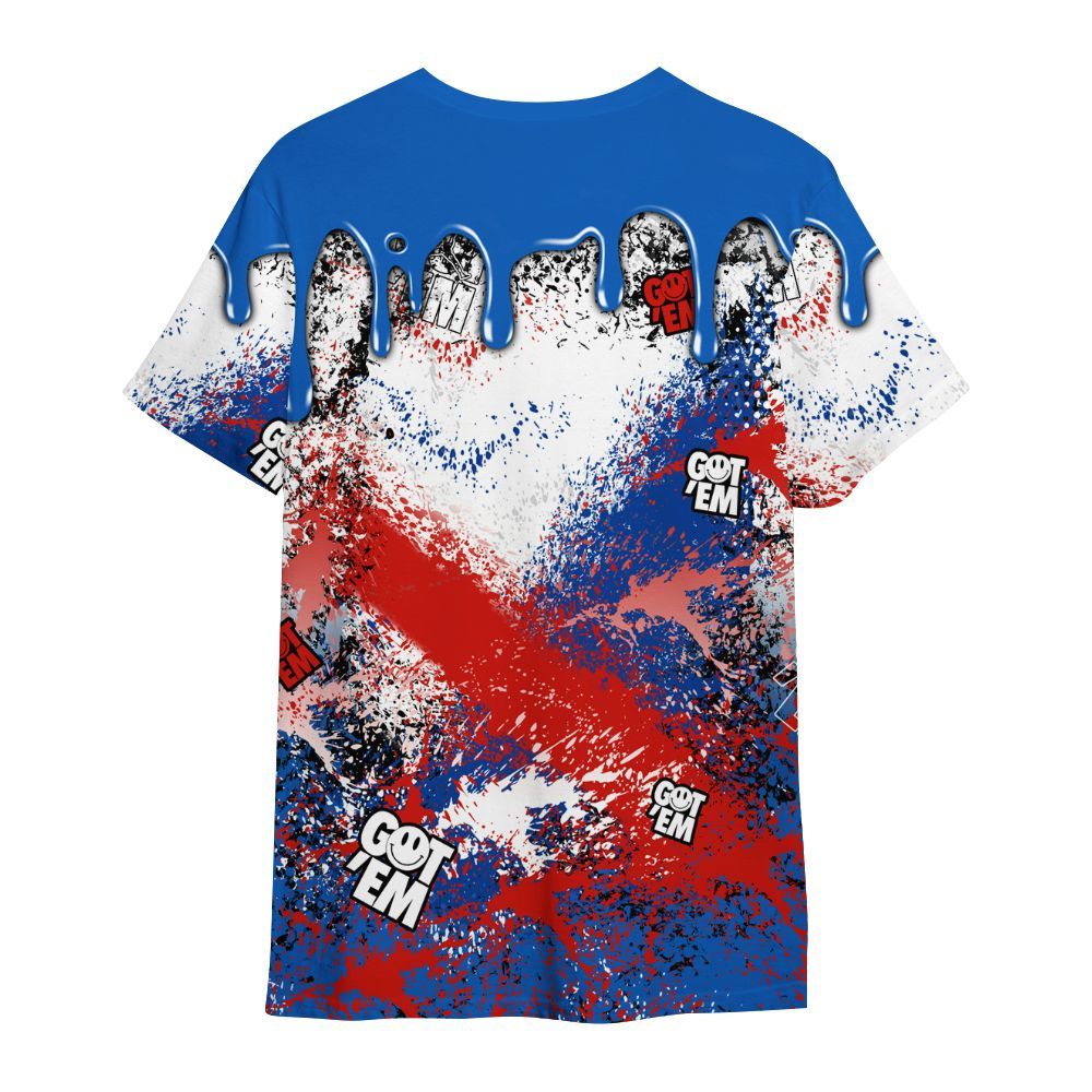 Shirt To Match Kobe 6 Game Royal - Dripping 23 Drip All Over Print