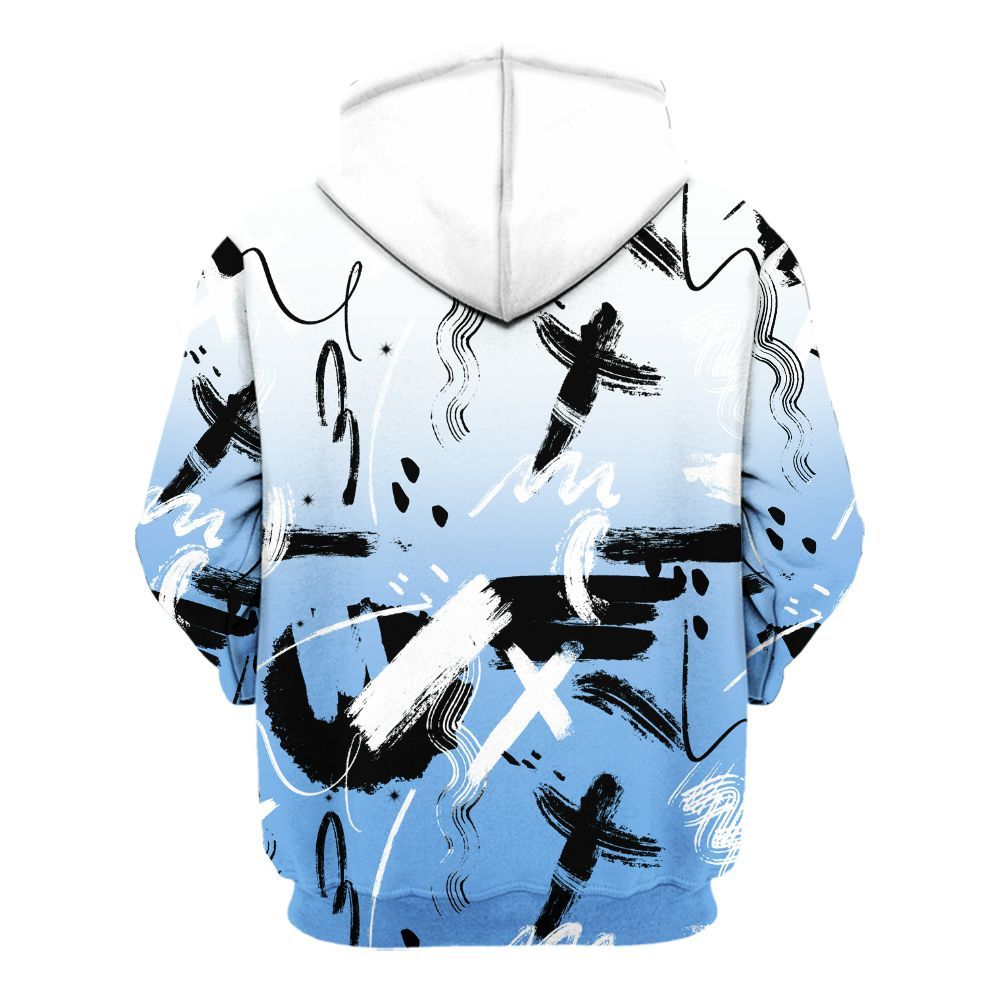 Hoodie To Match University Blue 6s - Money Hustle Grind Pray All Over Print